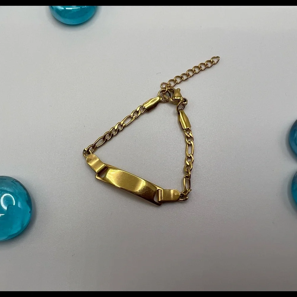 🆕 Baby / Toddler Bracelet 18k Gold Plated Anti Allergy / Tarnish Free /N… - Picture 5 of 14